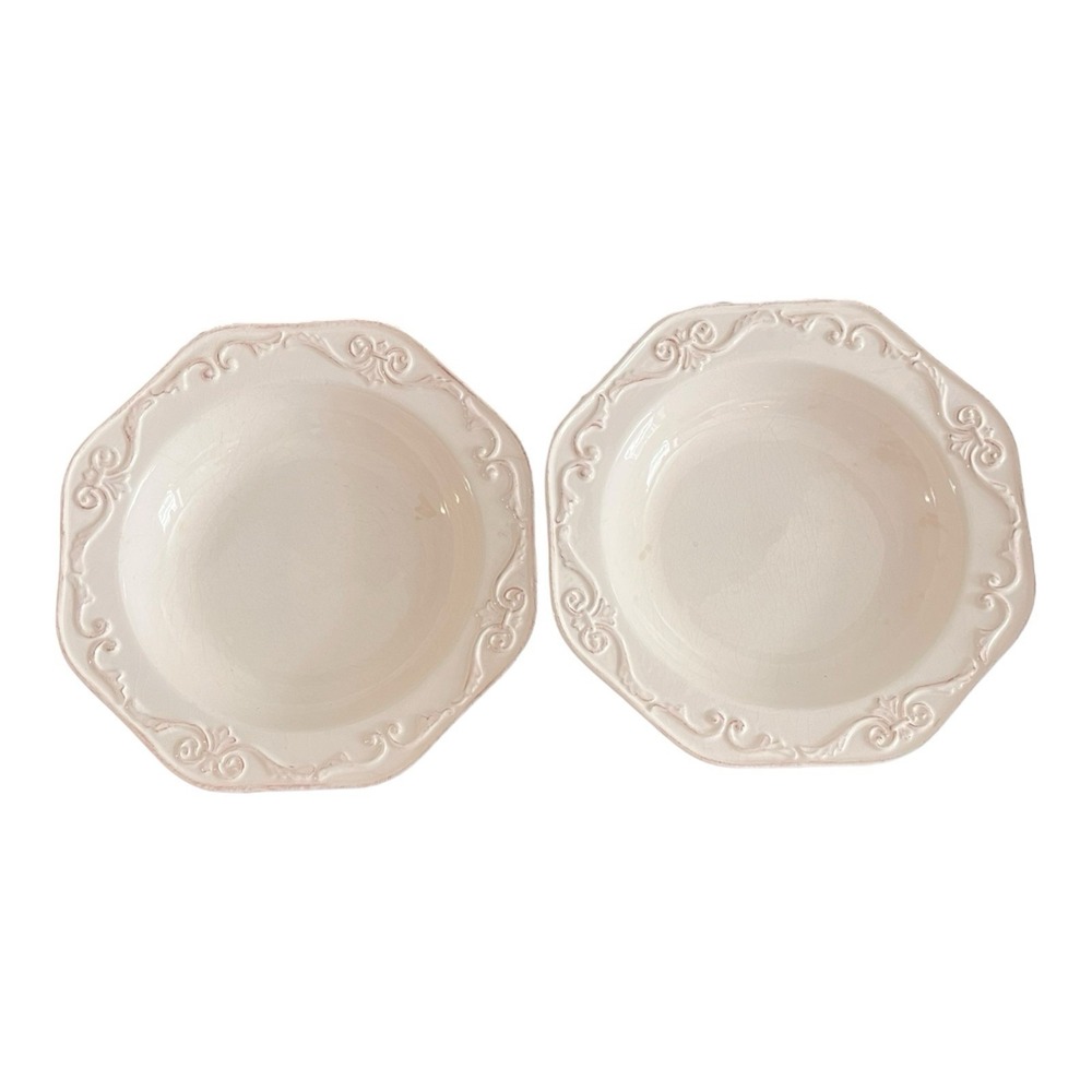 Lot of 2- Pair of Daniel Cremieux‎ Maison Marie Antoinette 9" Soup Bowls